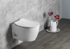 SENTIMENTI CLEANWASH WC wiszące, z dyszą bidetową i zaworem, Rimless, 36x51cm, biały