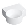 OVO M+ umywalka nablatowa/wisząca - prawa, 33 x 34 cm, biały mat