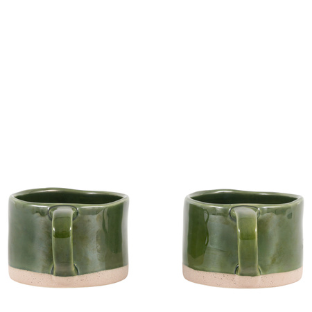 Rustic Mug Green (4pk)