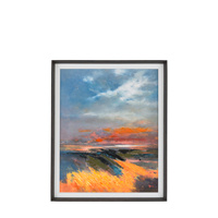 Coastal Glow Framed Canvas 920x60x1120mm
