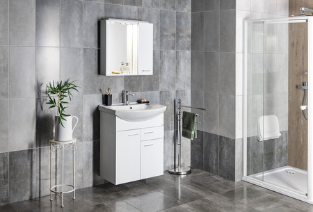 ZOJA szafka umywalkowa, 61,5x74x32cm, 2 drzwiczek, 1 szuflada, biała