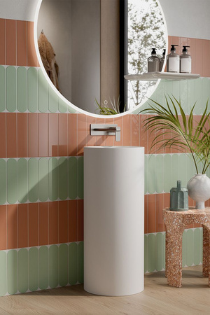 PETIT Umywalka wolnostojąca okrąg 36x36 cm biały mat