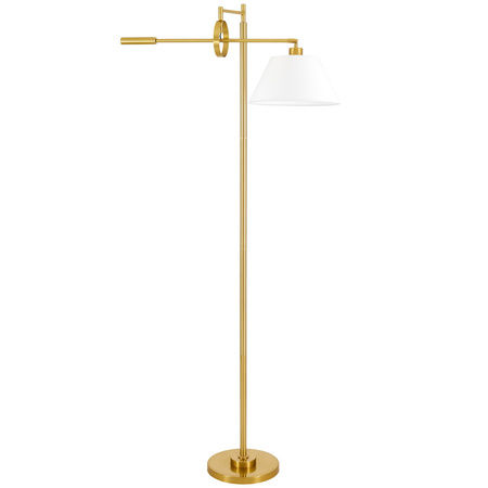 LAMPA STOJĄCA PODŁOGOWA MOSIĘŻNO-BIAŁA TURINA