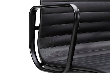 Fotel biurowy AERON PRESTIGE PLUS czarny - skóra naturalna, aluminium
