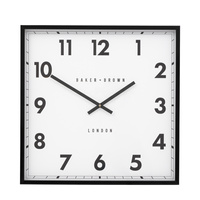 Buxton Wall Clock Black 50cm