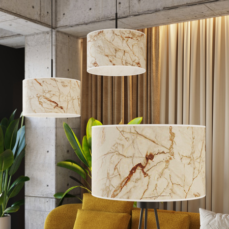 Lampa podłogowa NEVIA beżowy marmur