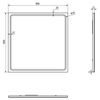 Lustro GEMINI z oświetleniem LED 90x90cm