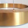 Lampa wisząca CIRCLE 3 40+60+60 cm - LED, ringi mosiądz szczotkowany na 1 podsufitce