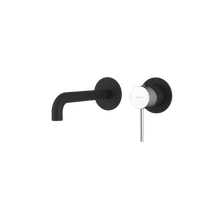 ULTRASAN bateria podtynkowa umywalkowa 2-elementowea, główka 20cm, czarny mat/chrom
