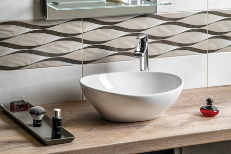 Umywalka ceramiczna nablatowa 42x34cm, biały