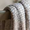 Woven Natural Faux Mohair Sherpa Throw 1300x1600mm