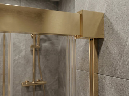 LUXOR GOLD MATT drzwi 1100mm, szkło czyste