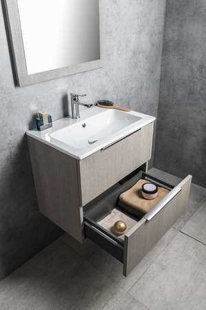 CIRASA szafka pod umywalkę 58x54x39cm, dąb srebrny