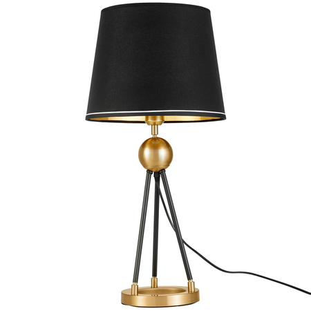 LAMPA NOCNA CZARNO-ZŁOTA BELFORTE