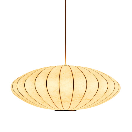Lampa wisząca SILK FLAT biała 60 cm - nowoczesna i minimalistyczna