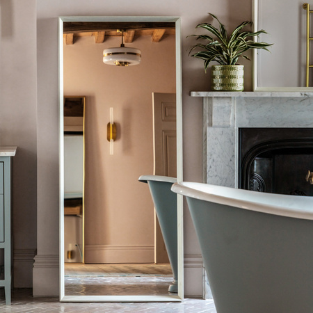 Ashbury Leaner Mirror White 1500x60x650mm