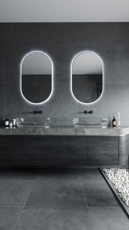 MAXLIGHT W0388 MIRROR PROSTOKĄT 100x60cm BEZRAMKOWE LUSTRO PODŚWIETLANE
