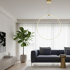 Lampa wisząca ACIRCULO 74 cm - złoty ring LED