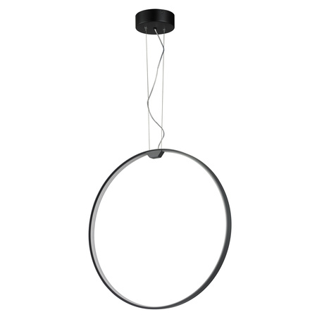 Lampa wisząca ACIRCULO 60 cm - czrny ring LED