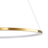 Lampa wisząca CIRCLE SLIM 60 cm - LED, ring złoty