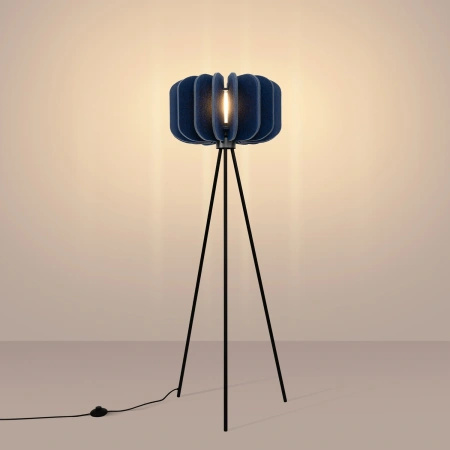 Lampa podłogowa MULA 45 granatowa