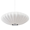 Lampa wisząca SILK FLAT biała 60 cm - nowoczesna i minimalistyczna