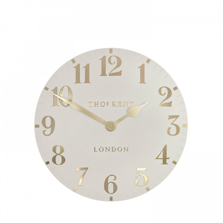 Arabic Wall Clock Oatmeal 12in