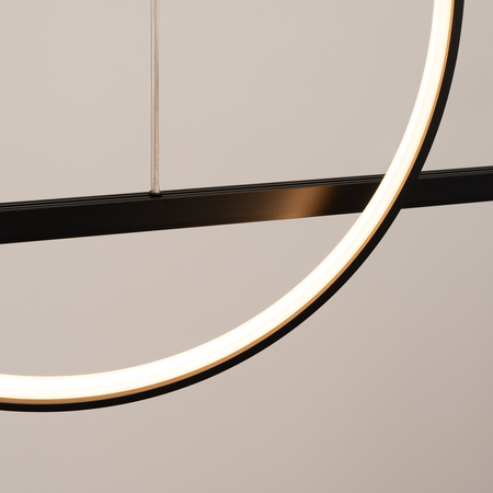 Lampa wisząca GLAD czarna LED 3000K