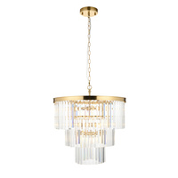 Conaston 7 Pendant Light Brushed Aged Brass