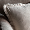 Linen Look Cushion Cream 2pk 450x450mm