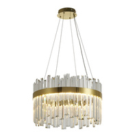 Lampa wisząca ROYAL LED kryształowa złota 50 cm