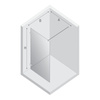 Kabina prysznicowa EVENTA BLACK CHROME WALK-IN U 80x200 szkło czyste 8mm Active Shield 2.0
