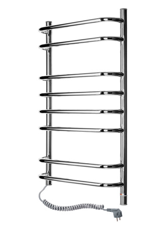 Elektryczny grzejnik łazienkowy NIERDZEWNY SYMPHONIA Termostat 480х800 lewa