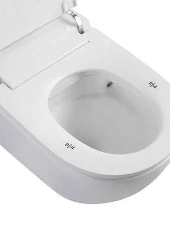 Inteligentna miska WC z deską owalna biały połysk OAZA SMART U001