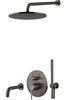 Zestaw wannowy podtynkowy z syfonem L-400mm fi-25cm-Emmevi Rubinetterie/Filo
