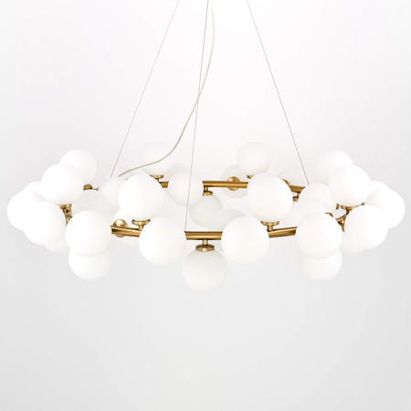 NOWOCZESNA LAMPA WISZĄCA MOSIĘŻNA MARSIADA W40