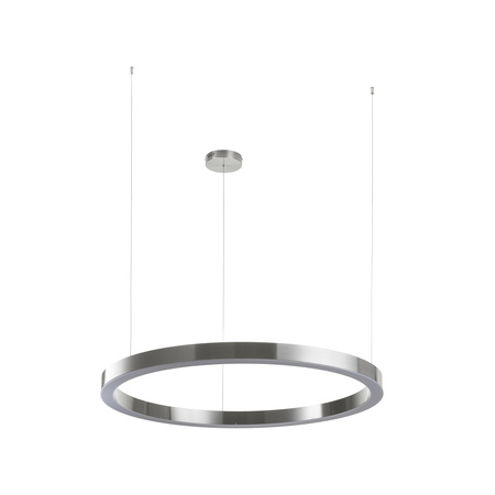 Lampa wisząca CIRCLE 100 cm - LED, ring nikiel szczotkowany