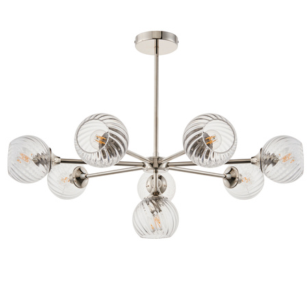 Allegra 8 Pendant Light Bright Nickel