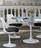 Stół TULIP MARBLE 90 CARRARA biały -      marmur, metal