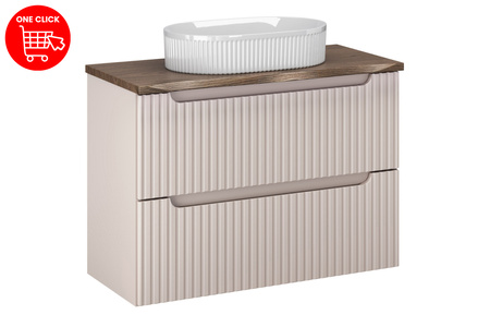 Zestaw meblowy 80cm z blatem i umywalką nablatową Beyond