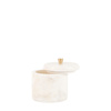 Veta Marble Rounded Box White 100x100x114mm