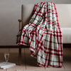 Heritage Check Rolled Fleece Red 1400x1800mm