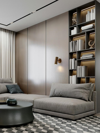 MOOSEE lampa ścienna SPOT złota