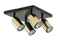 ZOOM 4 kwadrat czarny mosiądzowany