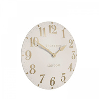 Arabic Wall Clock Oatmeal 12in