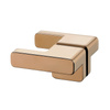 NZ4 Kabina prysznicowa EVENTA COPPER SHINE ścianka U 90x200 szkło czyste 8mm Active Shield 2.0