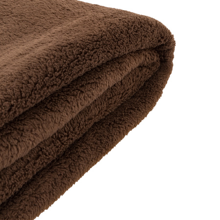 Teddy Fleece Throw Chocolate 1300x1800mm