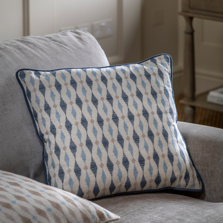 Sierra Ikat Emb Cushion Ink Blue 450x450mm