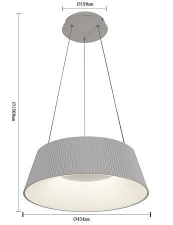 6222-0106 Lampa wiszaca SELLA Biała