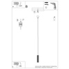 Lampa wisząca IVAR 1 biała LED 3000K
